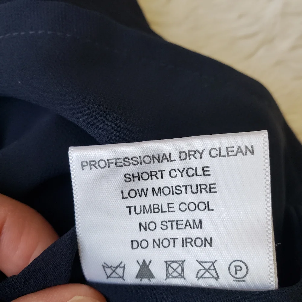 TORY BURCH Wool Bateau Neckline sequin Top navy 6 - Picture 8 of 8